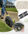 Two Pack 8 Inch Reversible Heavy Duty Hardened Steel Edger Blade For Expand It System Compatible With Ryobi UT50500 UT15518