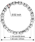 Premium Dope Bike Headset Bearing Set Five Thirty Second Inch With 16 Ball Bearings showing 37mm outer diameter and 30.5mm inner diameter