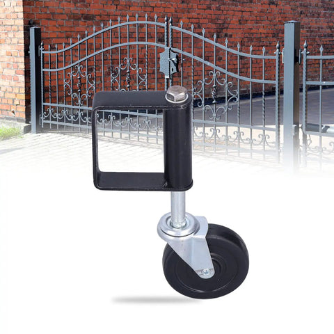 4 Inch Spring Loaded Wheel Caster Built To Last Heavy Duty Gate Accessory For Doors With Rugged Steel Bracket And Double Ball Bearings