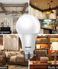 24 Pack A19 LED Light Bulbs 40W Equivalent Warm White 3000K E26 Base Non Dimmable ETL Listed Instant On Energy Saving