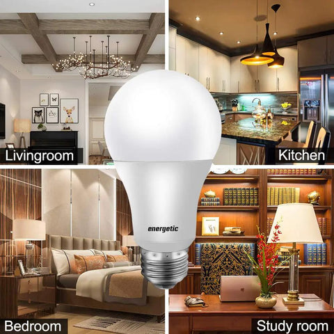 24 Pack A19 LED Light Bulbs 40W Equivalent Warm White 3000K E26 Base Non Dimmable ETL Listed Instant On Energy Saving