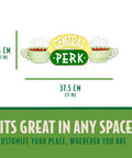 Central Perk LED Neon Light Wall Mounted Officially Licensed Friends Show Decor Neon Sign with dimensions 37.5cm x 13cm