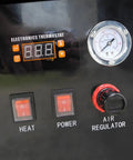 Control panel of 3 Gallon Heated Air Powered Parts Washer For Auto Shops Durable Steel Build Fast Heat Drying Efficient Performance