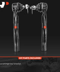 Front Outer Tie Rod End Replacement For Honda CR V Civic Del Sol Fit Insight Acura Integra 1992 To 2014 Fixes Uneven Tire Wear On Both Sides For A Smooth Ride Driver And Passenger Side Durable Suspension Repair. 2x front left and right steel tie rod ends with boots and castle nuts