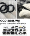 O Ring Assortment Kit With 225 Pieces In 18 Sizes Premium Rubber O Rings For Automotive Plumbing Faucet Air And Gas Connections