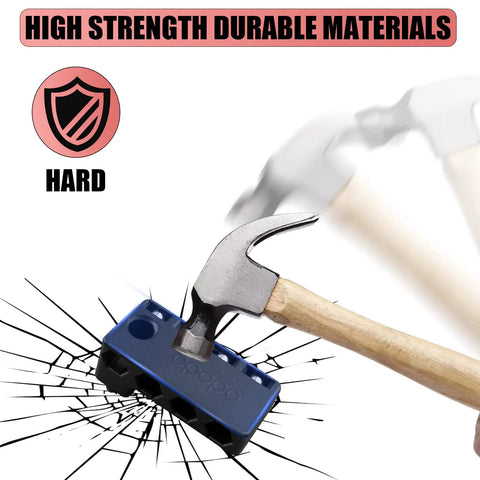 Upgraded Magnetic 1/4 Inch Hex Bit Holder For 18V Impact Drivers Drill Sleeve Organizer Side Mount Storage Holds 4 Bits And Small Screws Neodymium Magnet For Quick Grab No Fuss Pick Up