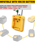 Universal Battery Adapter For 20V And 18V Drill Packs To Power RC Cars, Trucks, And Robotics, Compatible with DeWalt 18V/20V batteries