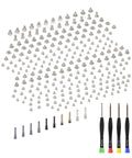 Total Knockout Complete Screw Set For iPhone 14 Plus Phone Repair Kit precision fasteners and tools arranged in a flat layout.
