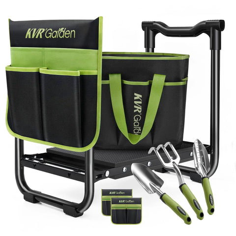 garden stool and tool set Garden Stool And Kneeler 7 Pc Set