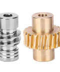 10 To 1 Wheel Bronze Gear And Metal Set For Precision Robotic Gearbox Systems With Beefy High Torque Reduction And Self Locking Transmission