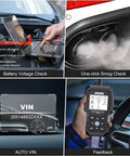 TD700 OBD2 Scanner For Toyota Vehicles, All System Diagnostic Tool To Read And Erase Codes, Engine Light Reset screen display