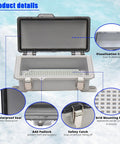 Small Outdoor Waterproof Junction Box Enclosure IP67 With Transparent Cover for Electrical Projects, showcasing details and features.