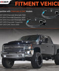 Premium Rear Abs Wheel Speed Sensors Left And Right Plug And Play Set For 2007 To 2013 Chevy Silverado 1500 2500 3500 Gmc Sierra installed on truck