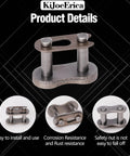 Sturdy Carbon Steel Bike Chain Master Link Connector Kit, 6 Pack Quick Links For Bikes with corrosion resistance details