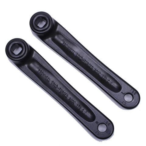 One Pair Square Hole Bike Crank Arms 170mm Alloy 6061 Black For E Bikes And Electric Bicycles Heavy Duty Forged Aluminum Crankset