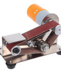Merryhappy Portable Electric Belt Sander With High Torque Motor, compact design for grinding and polishing jewelry.