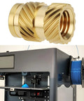 Heat Set Inserts M5 Brass Knurled Threaded Inserts 5x10x7mm for Plastic 3D Printing Prototypes and Electronics Easy Install