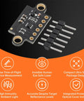 Four Pack VL53L0X Time Of Flight Laser Ranging Sensor Breakouts 940nm 2m Range High Precision Distance Module For Arduino GYVL53L0XV2
