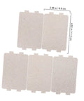 Heat Resistant Mica Plates For Microwave Ovens 5 Pack Universal Waveguide Cover Insulation Sheets in cuttable size