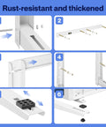 Heavy Duty Outdoor Wall Mount Bracket For Ductless Mini Split Systems 6000 To 36000 BTU Supports Up To 485 Lbs installation steps