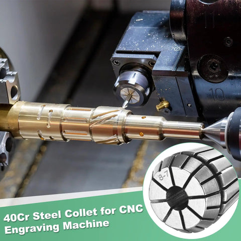 ER25 Spring Collet Chuck 8mm Clamping Diameter for CNC Milling Engraving Drilling Lathe Tools Built From 40Cr Steel Durable Silver