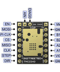 Next Level TMC2240 Stepper Motor Driver With Cooling Heatsink Badass Silent 36V 2.1A Dual Pack PCB pin layout with labeled connections.