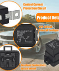 Beefy 50A SPDT Relay With 1 Form C, 12V DC Coil, Silver Tin Oxide Contacts, Quick Connect Terminals, highlighted features