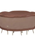Ultimate Waterproof Round Patio Table And Chair Set Cover Perfect Fit For 108 Inch Round Table And Six Chairs Built Tough