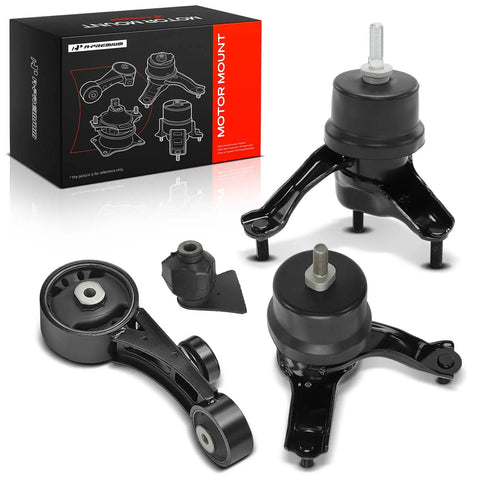 Heavy Duty Engine Motor And Transmission Mount Kit With Torque Strut Support For Toyota Venza 2009 To 2016 V6 3.5L Automatic kit components and packaging.