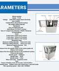 Parameters of CNC Milling And Drilling Machine Benchtop With 400 By 140 Millimeter Workbench ER20 Spindle Up To 12000 RPM