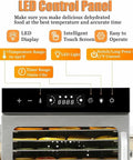 LED control panel of Big Capacity Food Dehydrator And Freeze Dryer Machine Featuring Stainless Steel Trays with easy touch screen use.