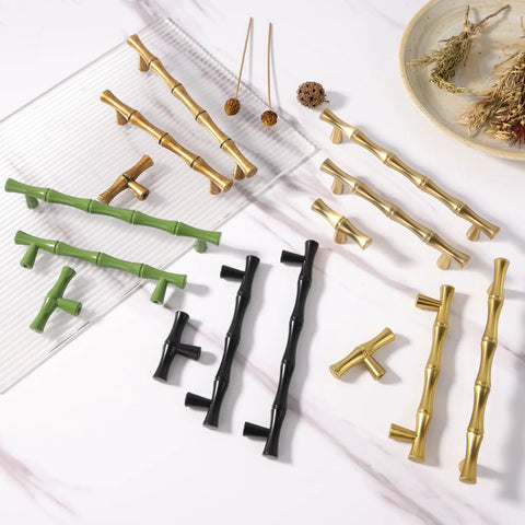 Brushed Gold Cabinet Pulls 7.5 Inch Hole Center Zinc Alloy Heavy Duty Drawer Handles 6 Pack For Bedroom Kitchen Fit