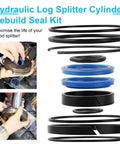 Heavy Duty Pro Grade Hydraulic Log Splitter Cylinder Rebuild Seal Kit For 4.5 Inch Bore And 1.75 Inch Rod Cylinders Pack Of 11 Seals