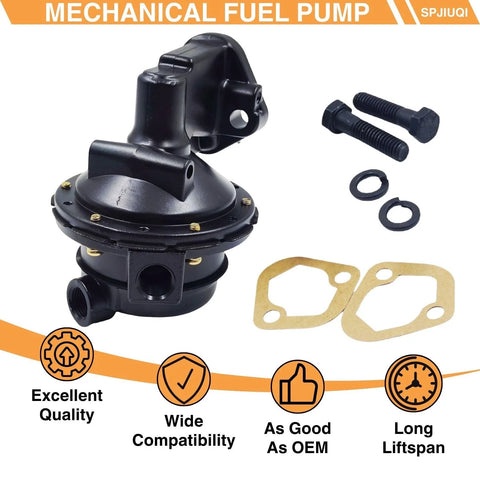 Performer Series RPM Street Tested Mechanical Fuel Pump for Big Block Chevy V8 396-502 with mounting hardware and gaskets