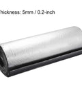 Roll of Self-Adhesive Rubber Foam Insulation Sheet with Aluminum Foil Backing, 5mm thick, DIY-friendly for roofs and walls.