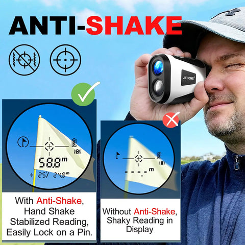 Golf Rangefinder With Slope And Magnetic, Coach Mode And Triangulation, Upgraded Laser Rangefinder, 1200 Yard Range, 7X Magnification, Seven Modes For Golf And Hunting, Easy Pin Lock For Men And Women, anti-shake view