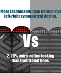 Comparison image of 0 Degree Four Season Sleeping Bag for adults showing symmetrical design vs traditional lines with cotton locking