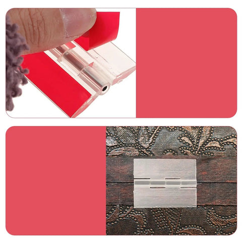 Self Adhesive Hinges Set For Cabinets And Pianos 5 Pack Durable Easy Install on furniture
