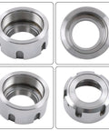 Heavy Duty ER32UM Collet Clamping Nut For M40x1.5 Thread CNC Lathe Tool Holder with Rust Resistant Coating, showing threads and design.