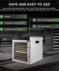 Premium Freeze Dryer Machine For Food Dehydration With Twelve Stainless Steel Trays And Digital Interface showing controls and trays.