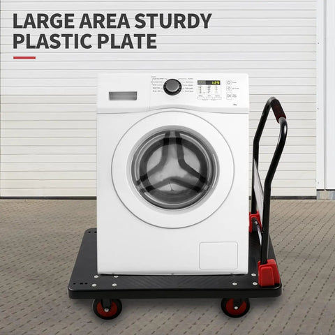 Heavy Duty Platform Cart Workhorse With 1000 Lb Capacity 36 By 24 Inch Foldable Hand Truck Dolly carrying washing machine