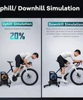 T2 Smart Bike Trainer With 2200W Brushless Motor 20 Percent Gradient Simulation Dual BLE And ANT Plus Connectivity cycling demo