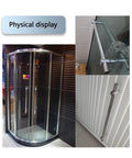 Stainless Steel Shower Door Handle For Glass Enclosures Built Tough Grab Bar With Adjustable Hole Distance 304 Grade Durable Bathroom Accessory Includes Hardware 250mm Length on glass shower doors