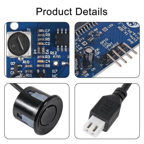 Two Pack Waterproof Ultrasonic Distance Sensor Module V3.0 For Arduino 21 To 600 Cm 3mm High Precision Sealed Waterproof Probe components