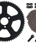 Beefed Up Heavy Duty 25H 136 Links Chain With 68 Tooth Rear Sprocket for 49Cc Pocket Bike