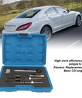 Workhorse Injector Clamping Bolt Thread Repair Kit Replacement For Diesel Benz Models includes tools in blue case.