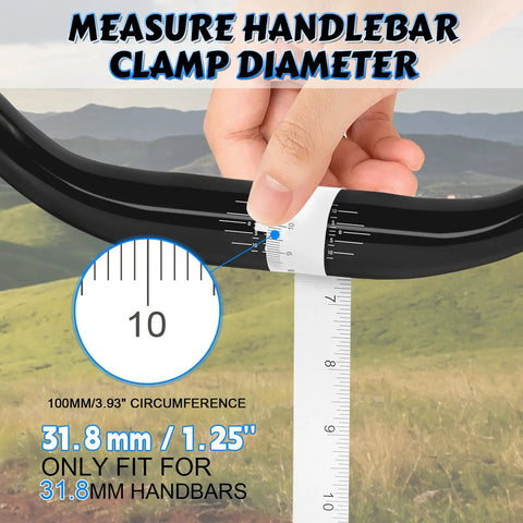 Measuring 31.8mm handlebar diameter for Direct Mount Bar Clamp MTB Stem