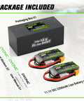 3S 11.1V 2200mAh LiPo Battery 35C Burst 70C With XT60 Connector For RC Airplanes Quadcopters Helicopters And FPV Drones 2 Pack High Discharge Power In A Soft Case with box and stickers