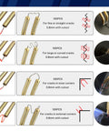 Plastic Weld Kit For DIY Car Bumper And Plastic Part Repairs With Hot Staples, Fast Fix nail types diagram
