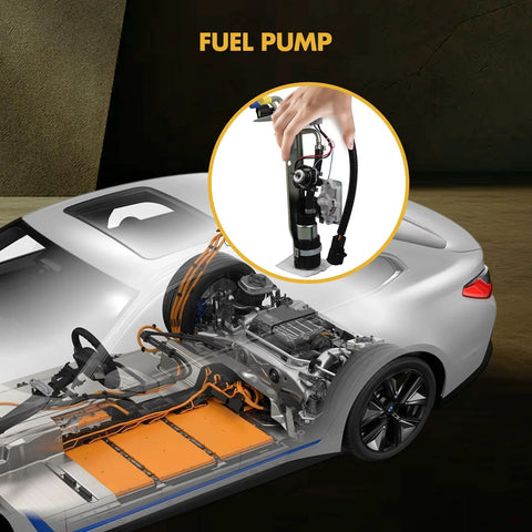 Fuel Pump Assembly Replacement For Ford Ranger 1998 3.0L 4.0L And Mazda B2500 2.5L 1998 1999 2000 Drop In Ready With Easy Bolt In For Ford And Mazda B Series Trucks Warranty Included, shown in vehicle schematic with focus on pump component.